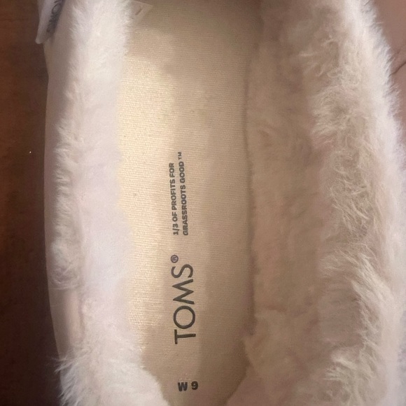 NWOT TOMS ALPARGATA MALLOW FLEECE LINED PUFFY SLIDE 9W - Picture 3 of 5